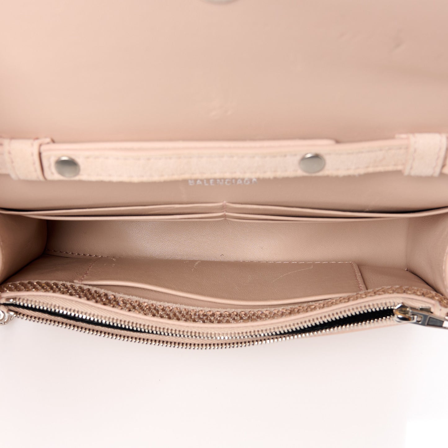 Strass Suede Crystal Hourglass Chain Bag Rose Gold