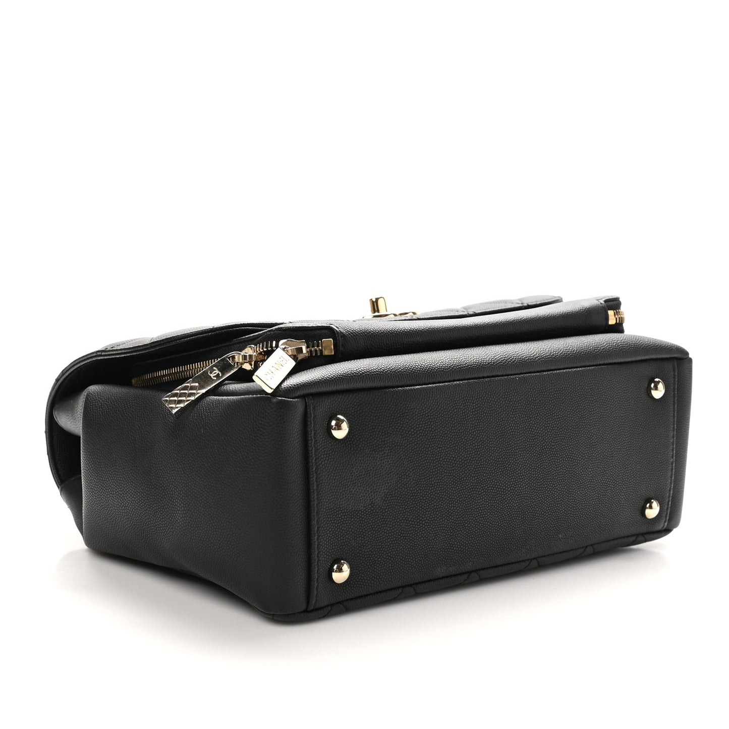 Caviar Quilted Large Business Affinity Flap Black