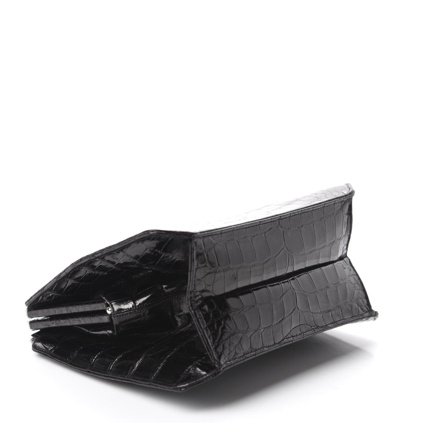 Alligator Crystal Evening Bag Black