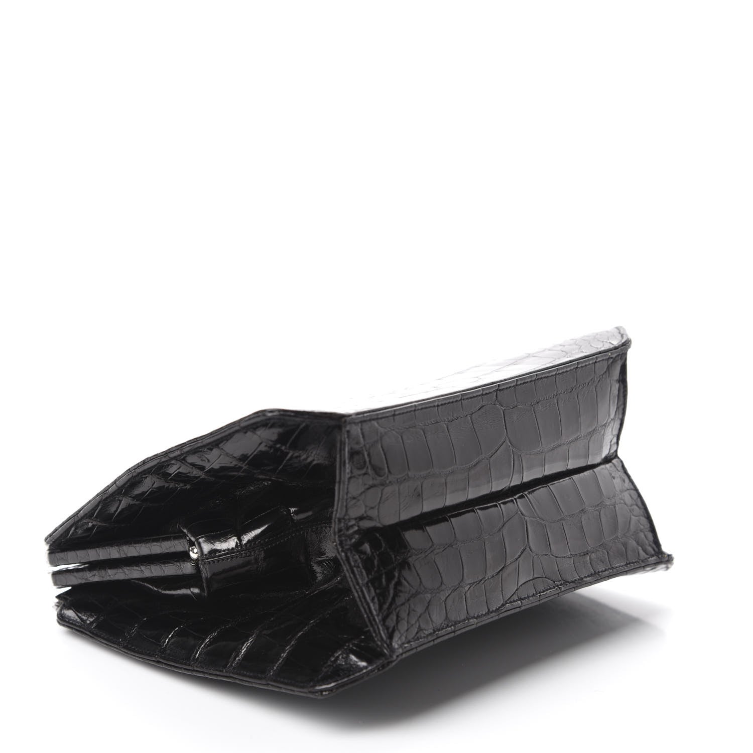 Judith Leiber Alligator Crystal Evening Bag Black 6 of 12