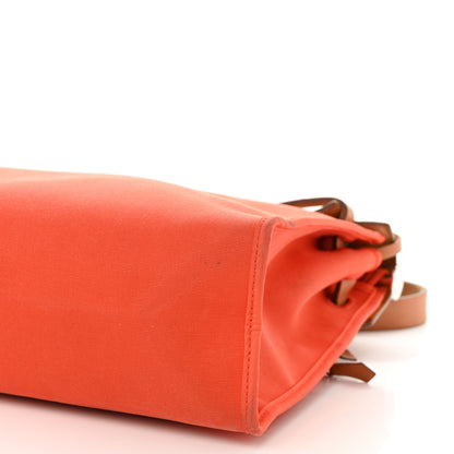 Hermes Vache Hunter Toile Herbag Zip 31 PM Capucine Fauve 12 of 14