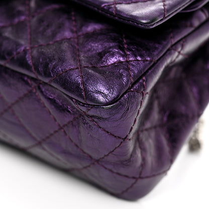 Chanel Metallic Calfskin 2.55 Reissue 225 Flap Violet 10 of 11