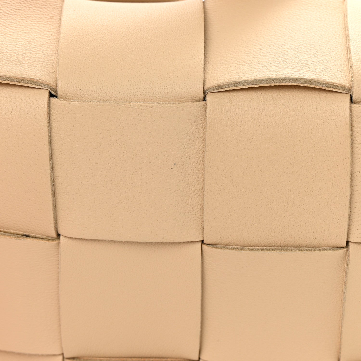 Bottega Veneta Lambskin Maxi Intrecciato Small Cassette Crossbody Bag Porridge 12 of 13