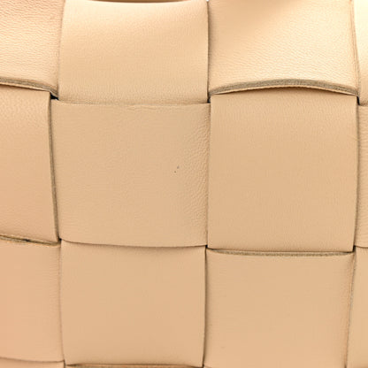 Bottega Veneta Lambskin Maxi Intrecciato Small Cassette Crossbody Bag Porridge 12 of 13