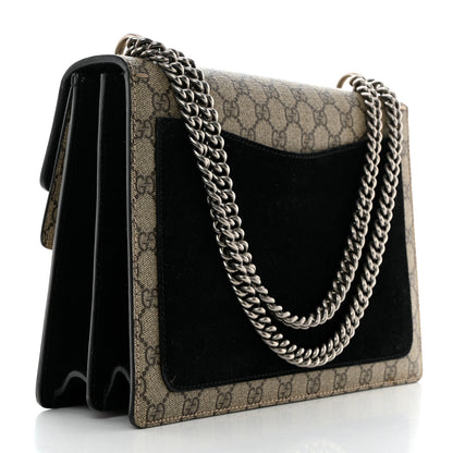 Gucci GG Supreme Monogram Medium Dionysus Shoulder Bag Black 2 of 10