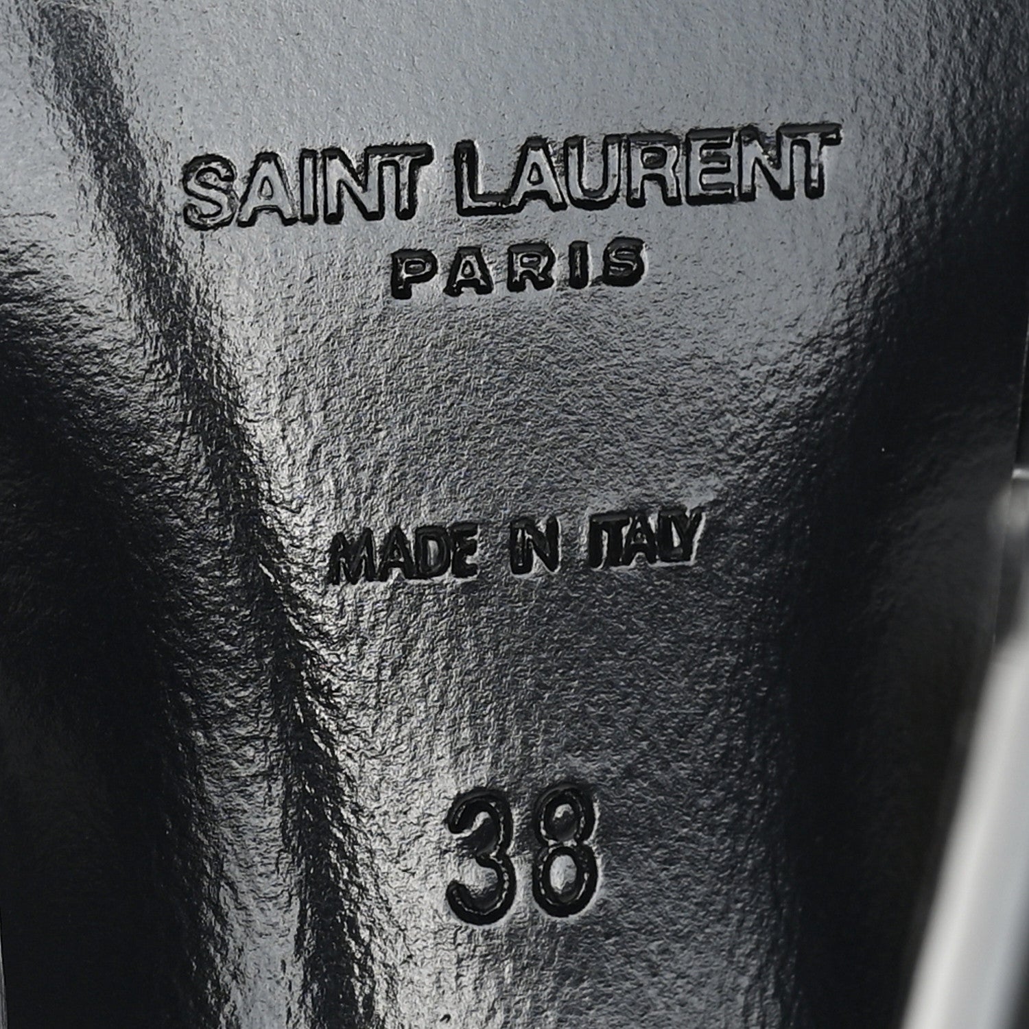 Saint Laurent Patent Tribute 105 Platform Sandals 38 Black 7 of 10