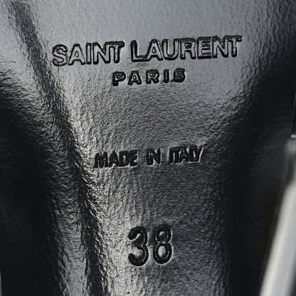 Saint Laurent Patent Tribute 105 Platform Sandals 38 Black 7 of 10