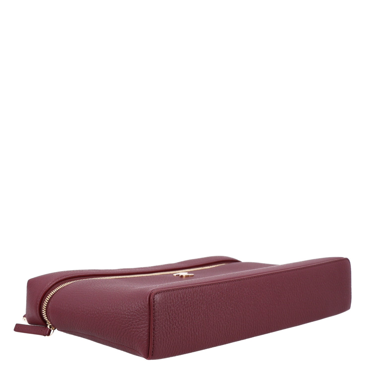 Chanel Grained Calfskin Large Supple Trapeze Vanity Case With Chain Dark Burgundy 4 of 10