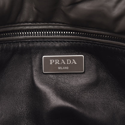 Prada Nappa Bomber Sound Chain Flap Shoulder Bag Ardesia 6 of 9