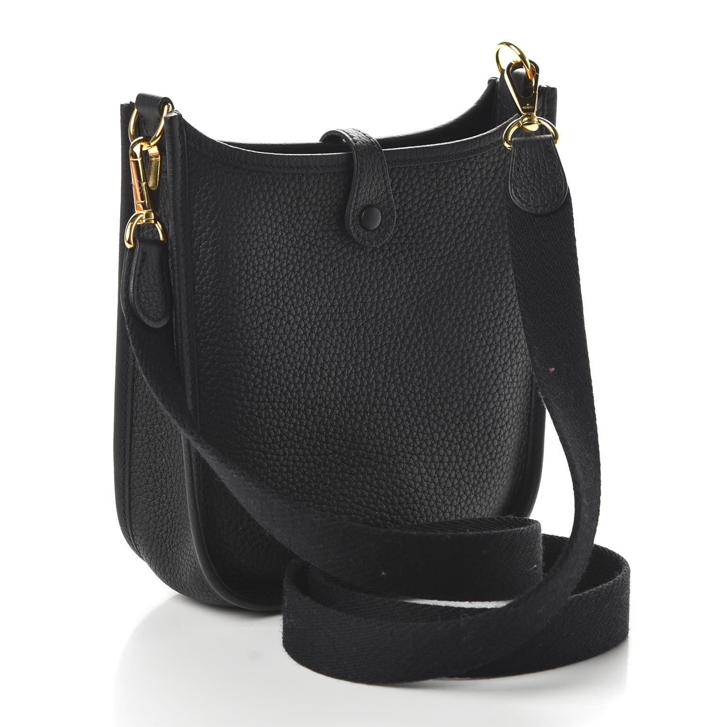 Hermes Taurillon Clemence Evelyne TPM Black 3 of 10