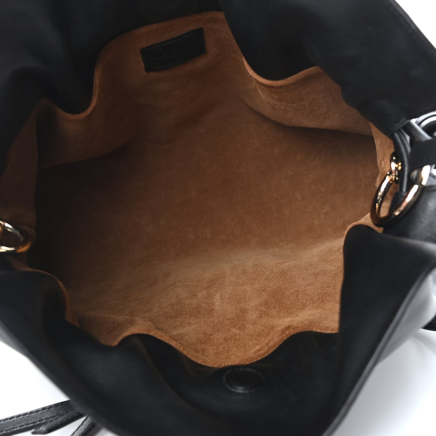 Calfskin Small Flamenco Knot Bag Black