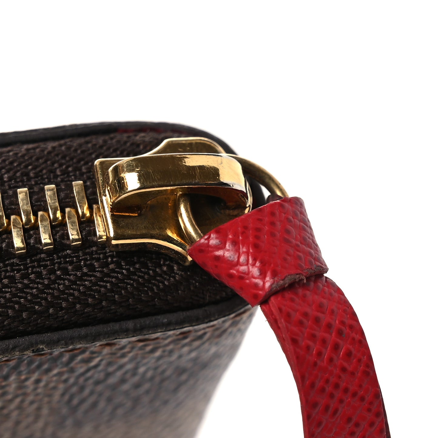 Damier Ebene Clemence Wallet Cherry