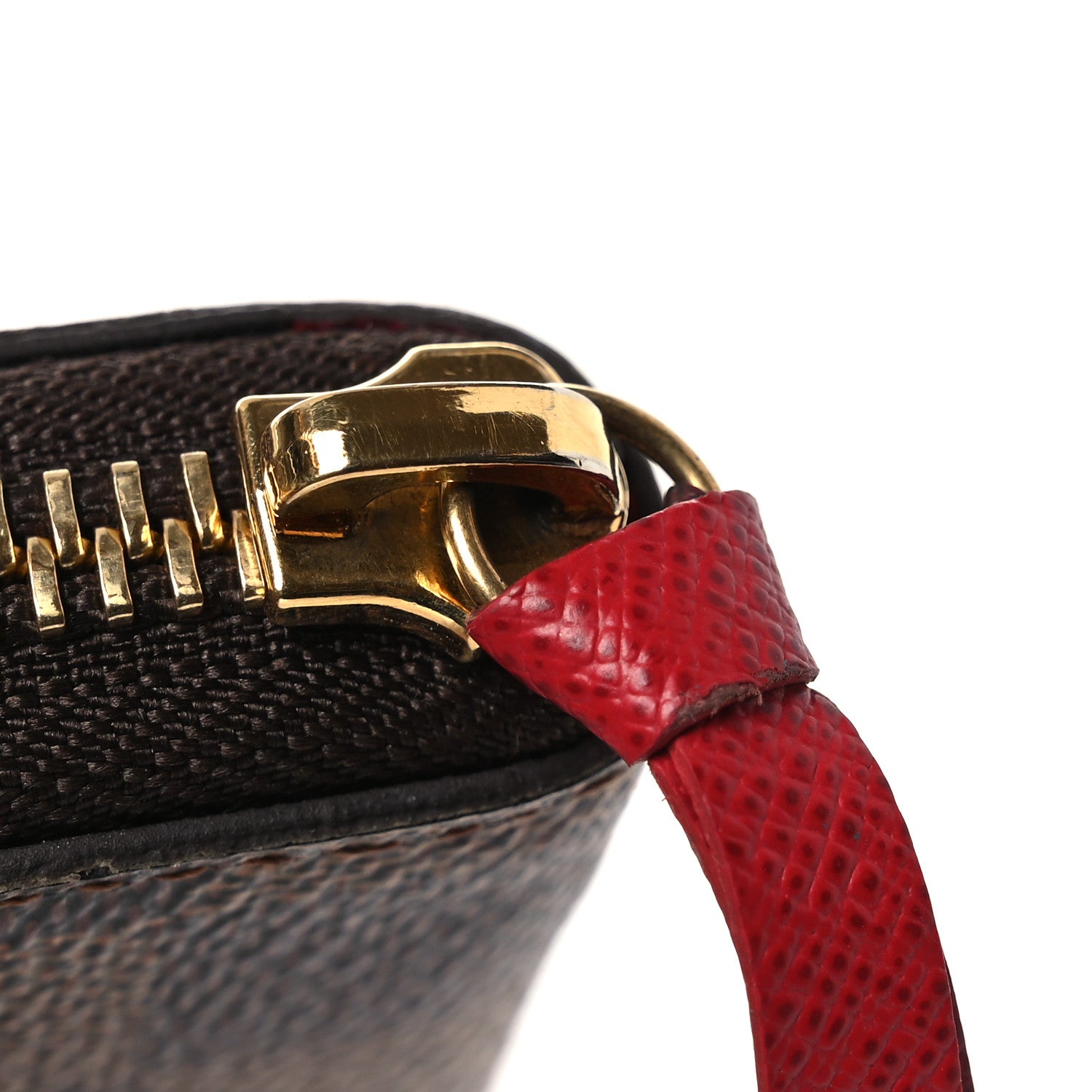 Louis Vuitton Damier Ebene Clemence Wallet Cherry 7 of 8