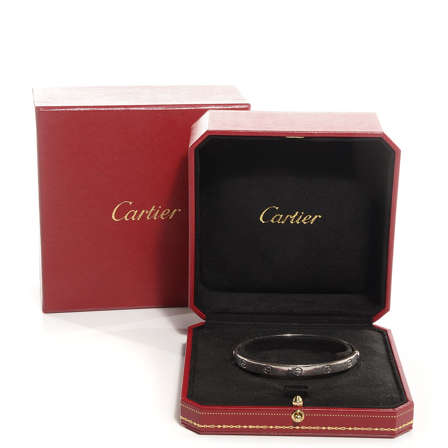 18K White Gold LOVE Bracelet 19