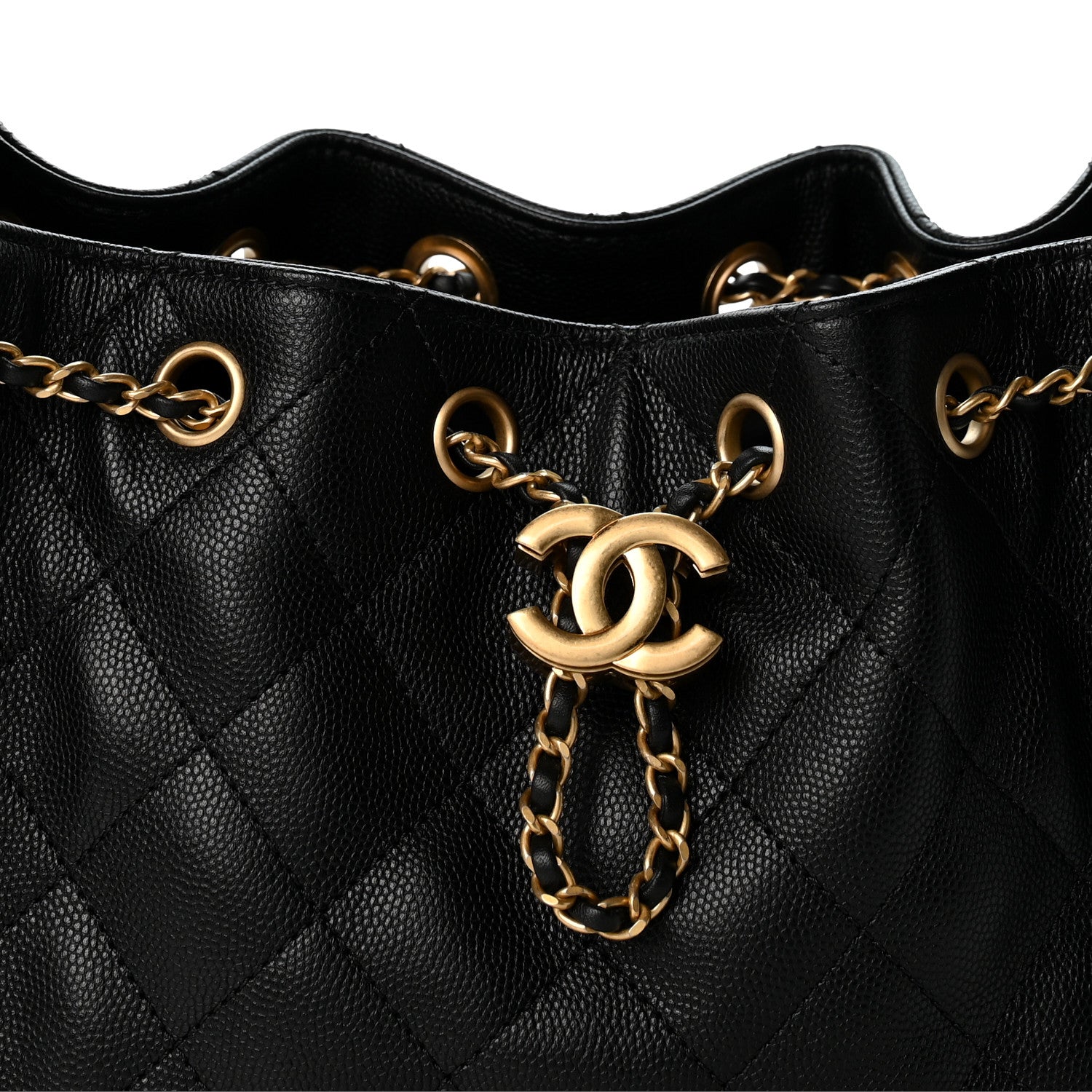 Chanel Caviar Quilted Mini Chanel 25 Handbag Black 8 of 11
