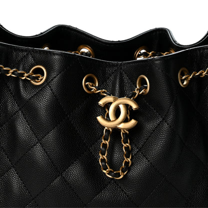Chanel Caviar Quilted Mini Chanel 25 Handbag Black 8 of 11