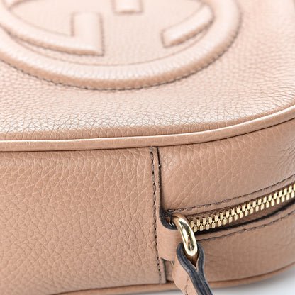 Gucci Pebbled Calfskin Small Soho Disco Bag Rose Beige 11 of 12