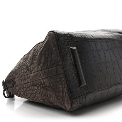 Givenchy Calfskin Crocodile Embossed Medium Soft Antigona Brown 7 of 10