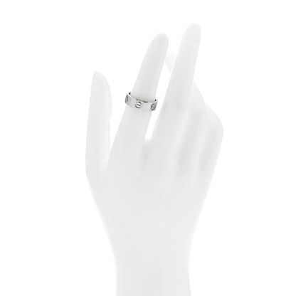 Cartier 18K White Gold 5.5mm LOVE Ring 51 5.75 2 of 4