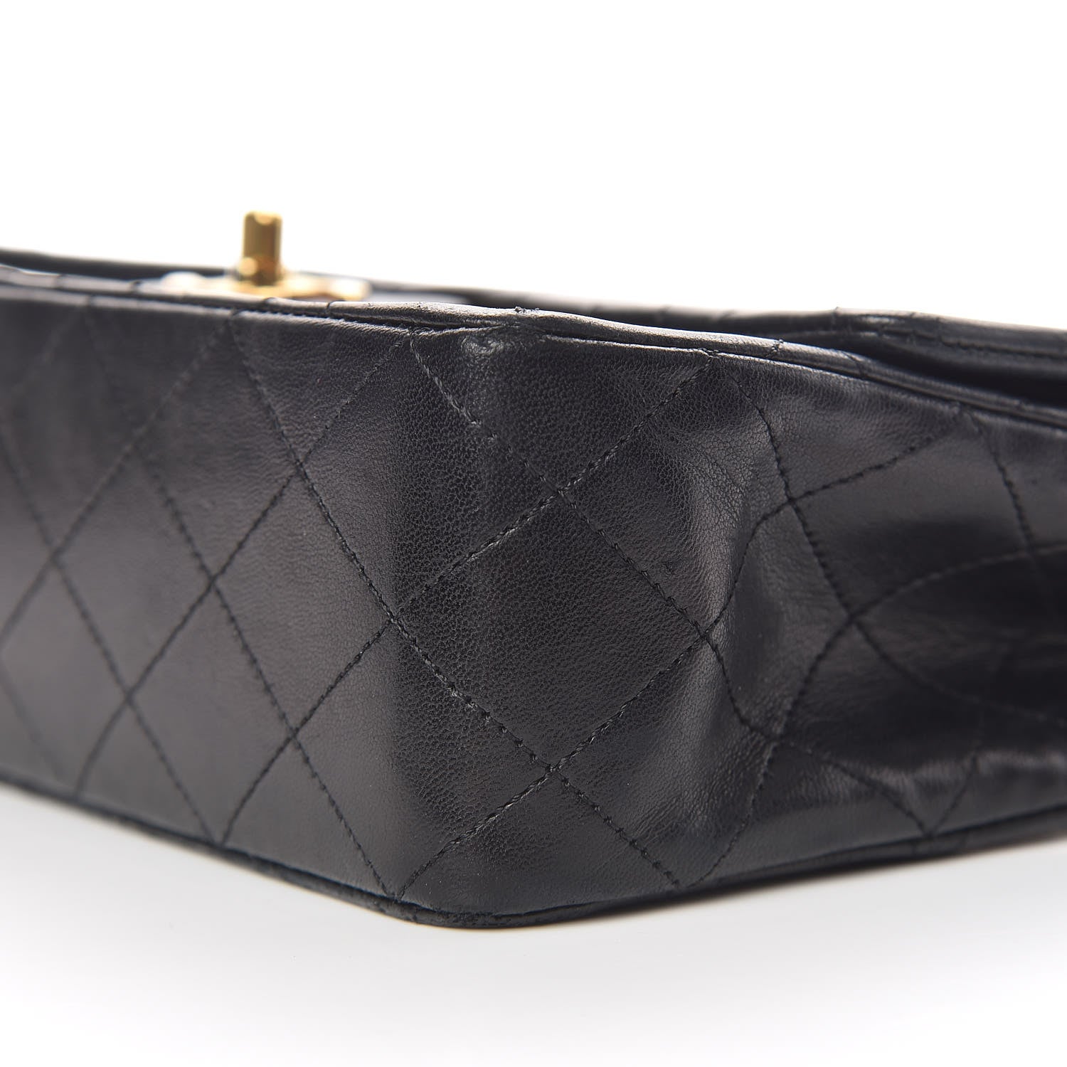 Chanel Lambskin Quilted Medium Double Flap Black 7 of 19