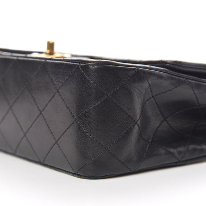 Chanel Lambskin Quilted Medium Double Flap Black 7 of 19
