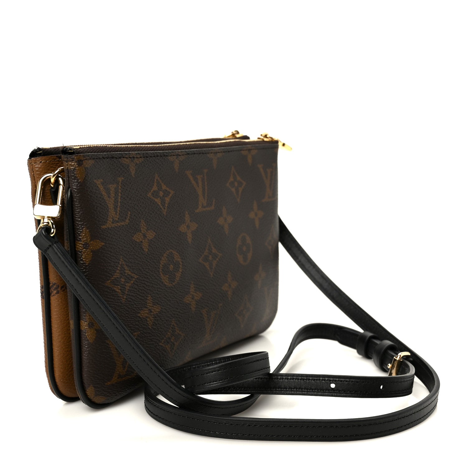 Louis Vuitton Reverse Monogram Giant Double Zip Pochette 2 of 11