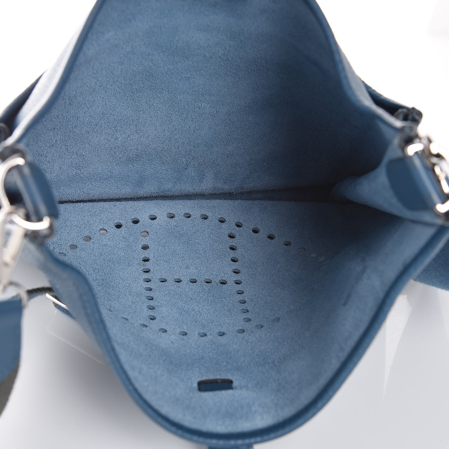 Hermes Taurillon Clemence Amazone Evelyne III GM Bleu de Galice 5 of 10