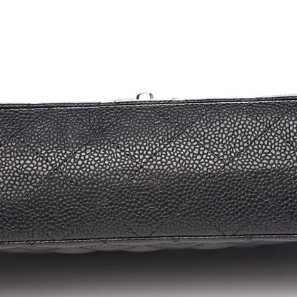 Chanel Caviar Quilted Medium Double Flap Black 13 of 14