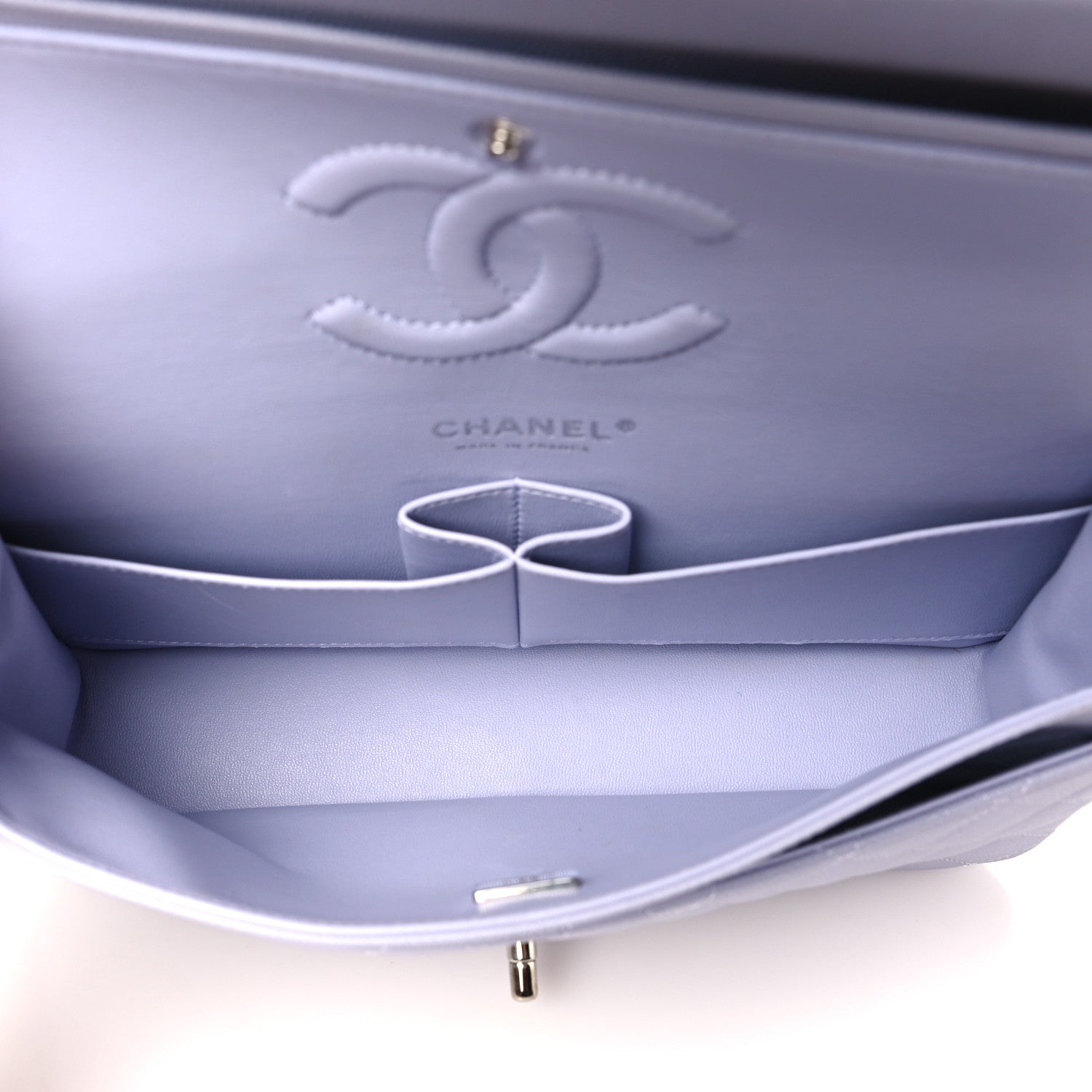 Chanel Caviar Quilted Medium Double Flap Light Purple 5 of 11