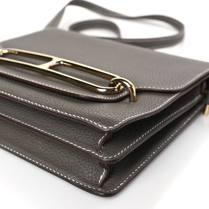 Hermes Taurillon Clemence Sac Roulis 23 Etain 9 of 9