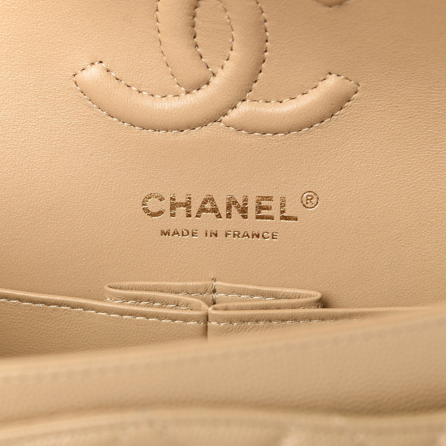 Chanel Caviar Quilted Small Double Flap Dark Beige 8 of 11