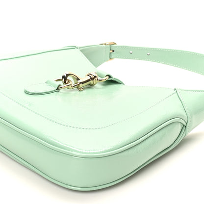 Gucci Patent Calfskin Small Jackie Shoulder Bag Light Green 10 of 10