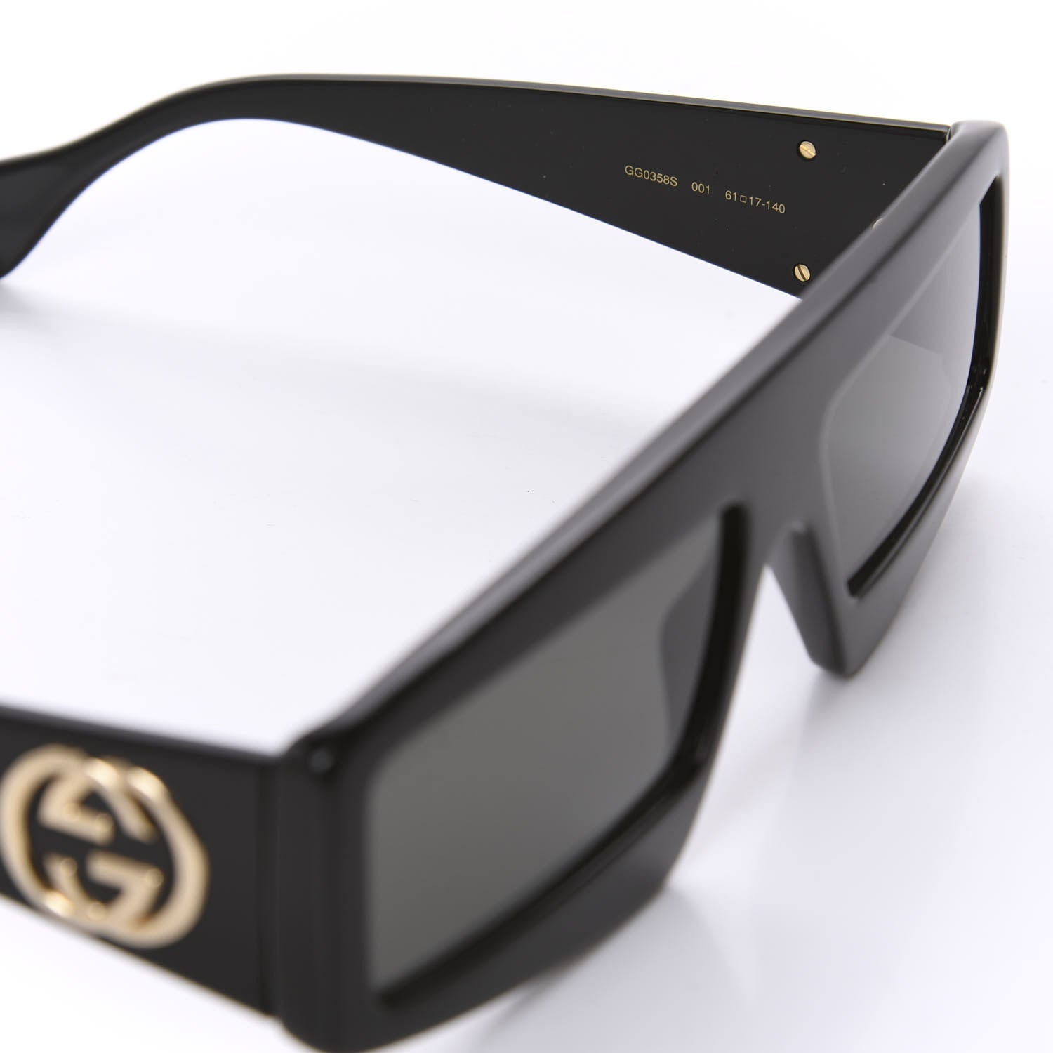 Gucci Shield Sunglasses GG0358S Black 6 of 8