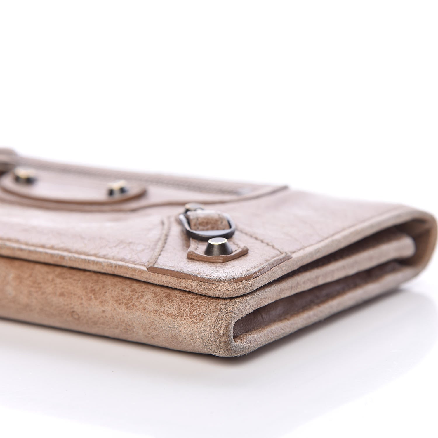 Balenciaga Agneau Classic Hardware Money Wallet Seigle 9 of 17