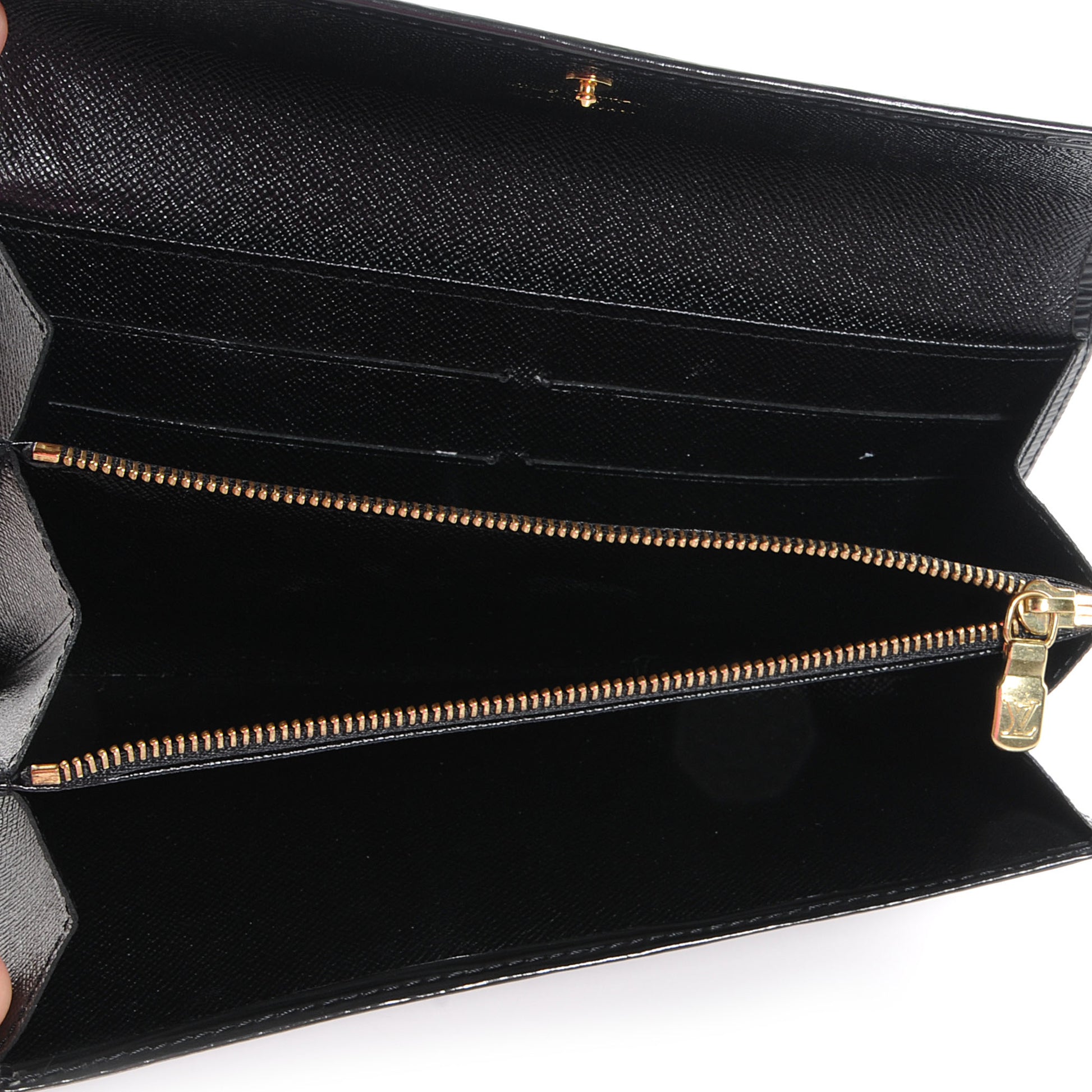 Louis Vuitton Epi Sarah Wallet Black 5 of 6