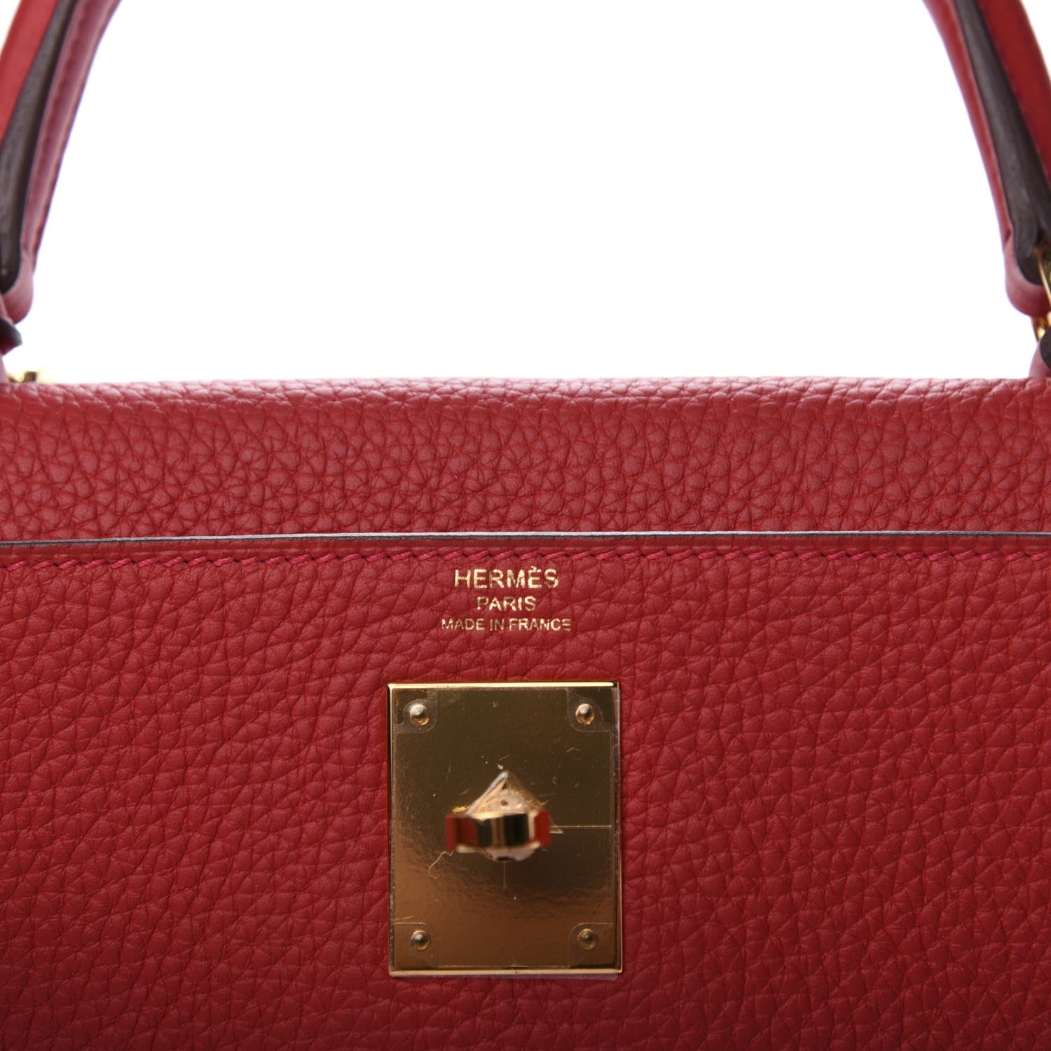 Hermes Taurillon Clemence Kelly Retourne 28 Rouge Casaque 8 of 11