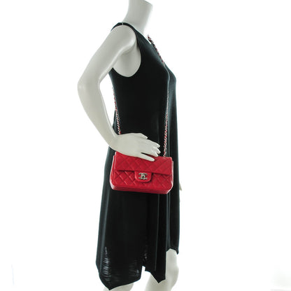 Chanel Lambskin Quilted Mini Rectangular Flap Red 2 of 8