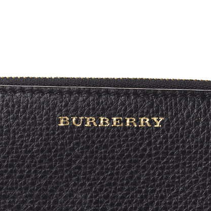 Burberry Calfskin House Check Elmore Zip Around Wallet Black 7 of 7