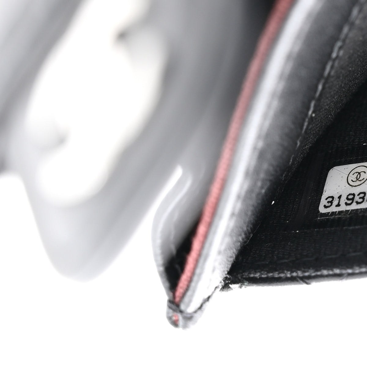 Lambskin Quilted Flap Card Holder Wallet Black