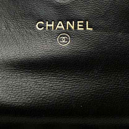 Chanel Lambskin Quilted Flap Card Holder Black 6 of 8