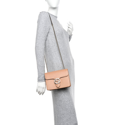 Gucci Dollar Calfskin Small Interlocking G Shoulder Bag Camelia 2 of 12