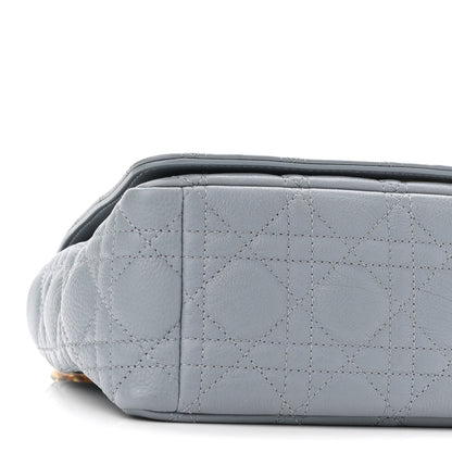 Christian Dior Supple Calfskin Cannage Medium Caro Bag Ethereal Grey 9 of 13
