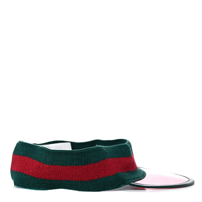 Gucci Vinyl Web Visor L Green Red 5 of 9