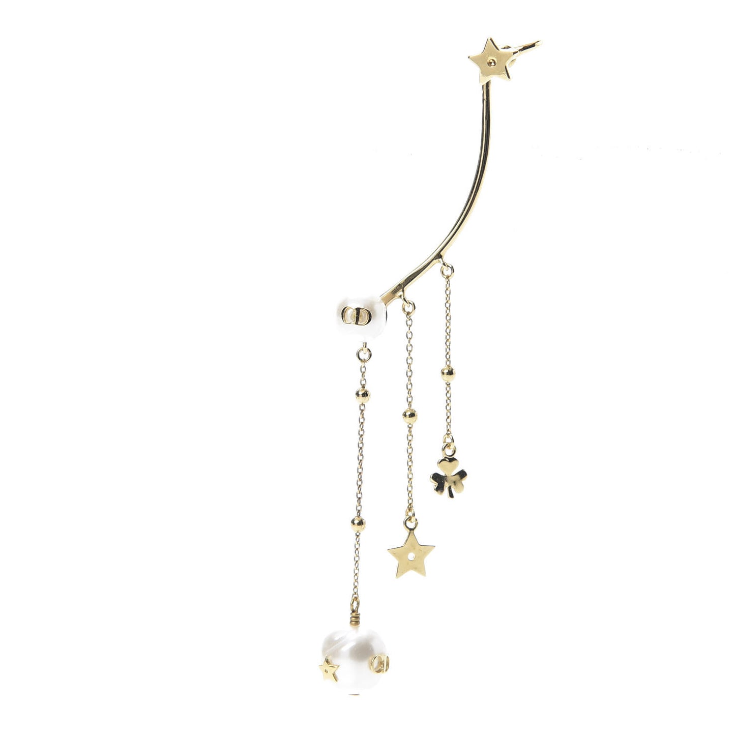 Pearl Shiny-D Earring Gold