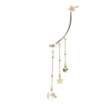 Christian Dior Pearl Shiny-D Earring Gold 1 of 4