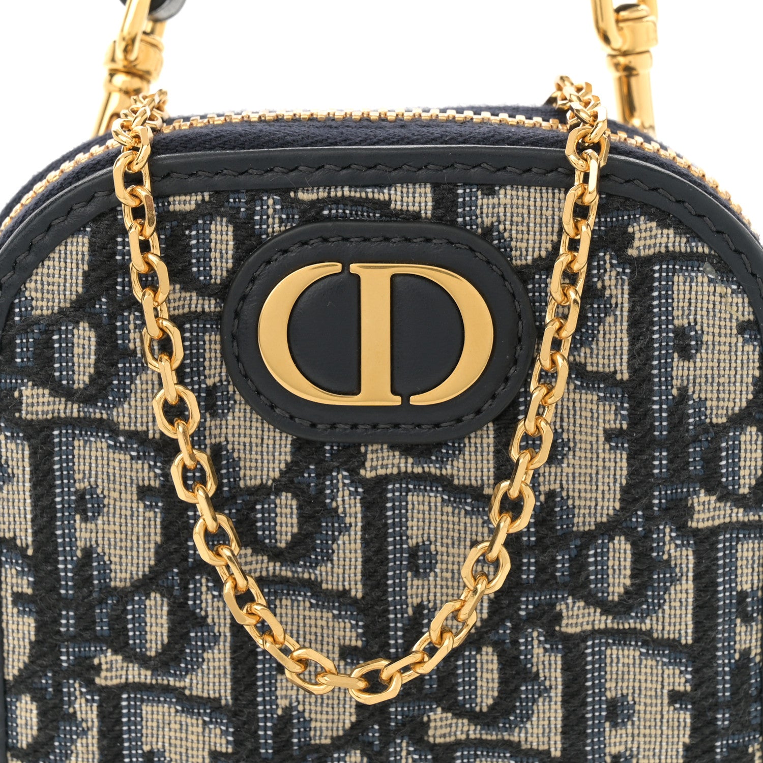 Christian Dior Oblique 30 Montaigne Phone Holder Blue 8 of 10