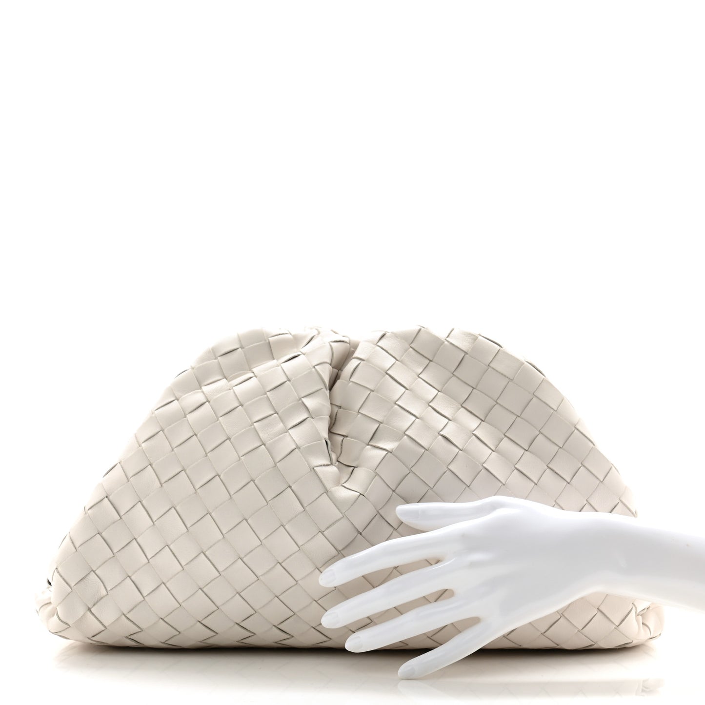 Nappa Maxi Intrecciato The Pouch Oversized Clutch Plaster