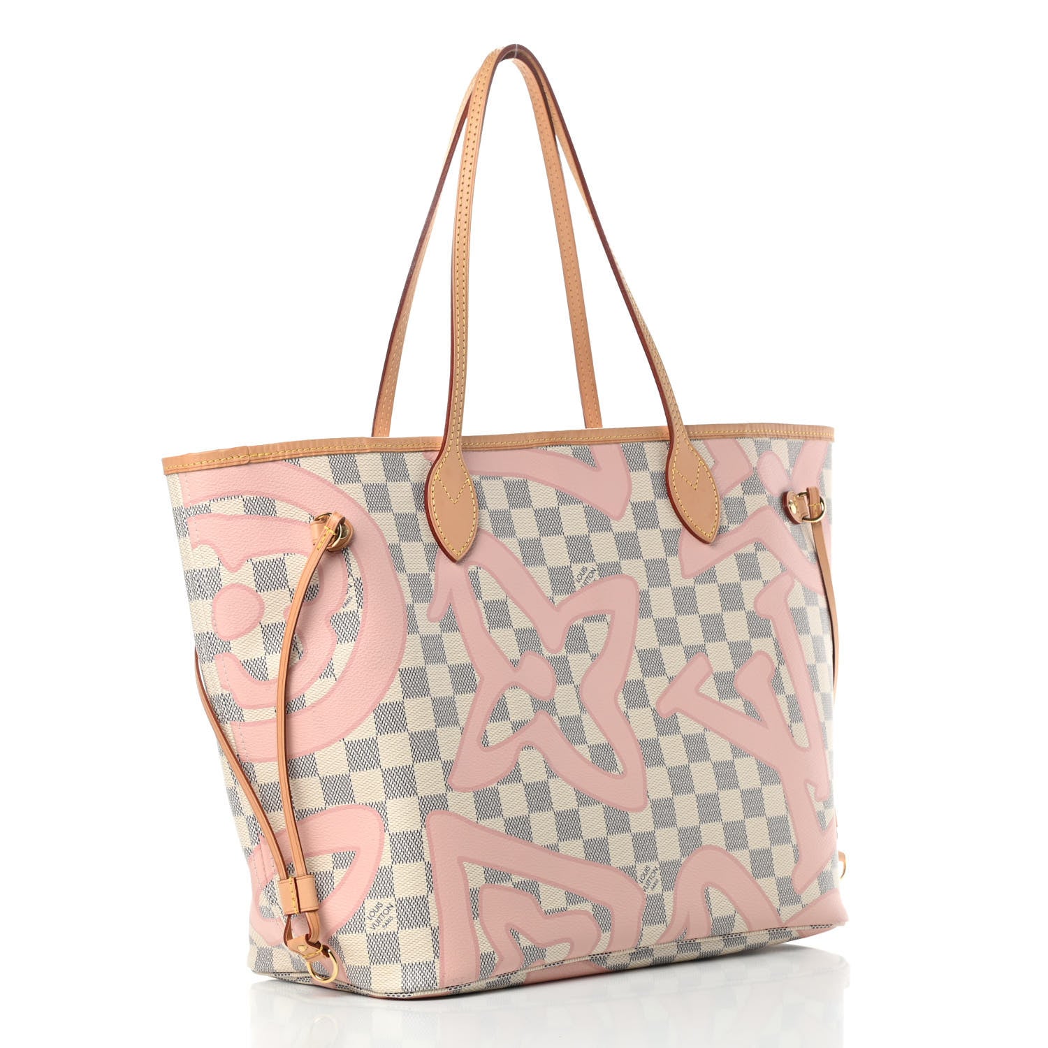 Louis Vuitton Damier Azur Tahitienne Neverfull MM 3 of 14