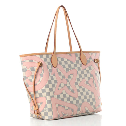 Louis Vuitton Damier Azur Tahitienne Neverfull MM 3 of 14