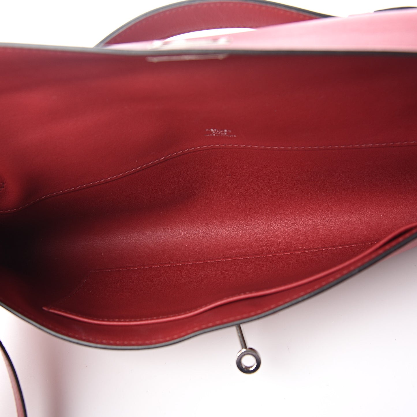 Swift Kelly Cut Clutch Pochette Rouge Grenat